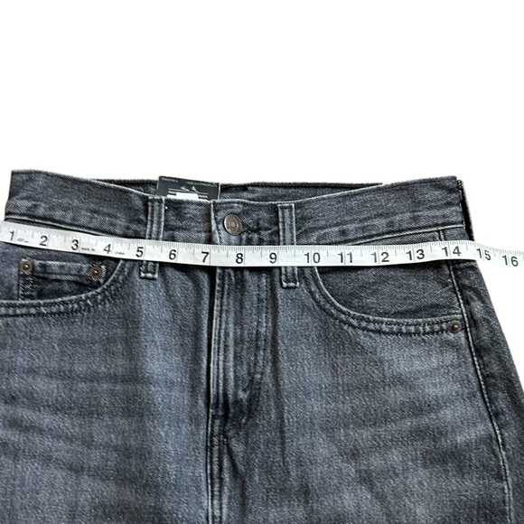 Levi's Premium Women's Ankle Column Denim Skirt- Black- Size 24 - Picture 5 of 11